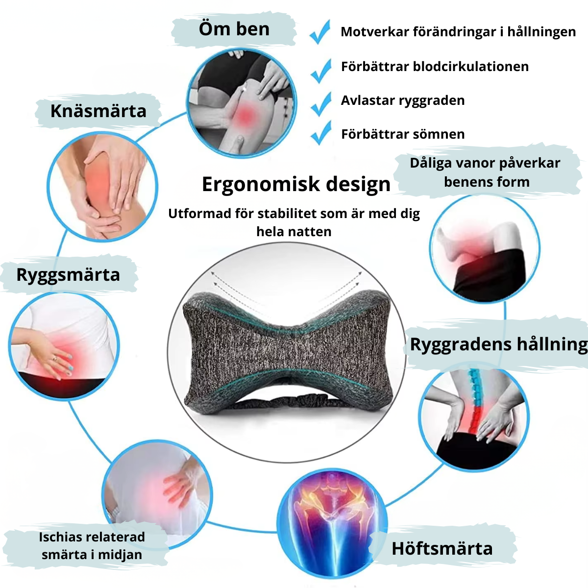 Velora™ | Knäkudden som låter dig vila utan smärta